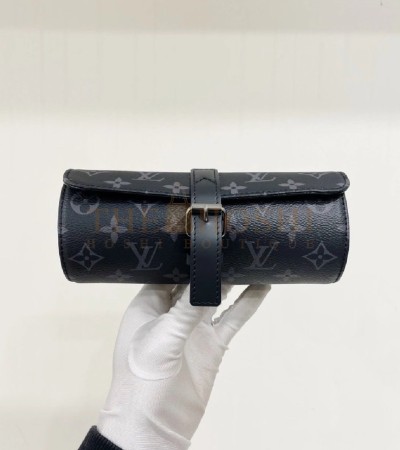LOUIS VUITTON LV MONOGRAM CANVAS POCHETTE COATED CANVAS BLACK SIZE 20*8*8CM MASTER QUALITY